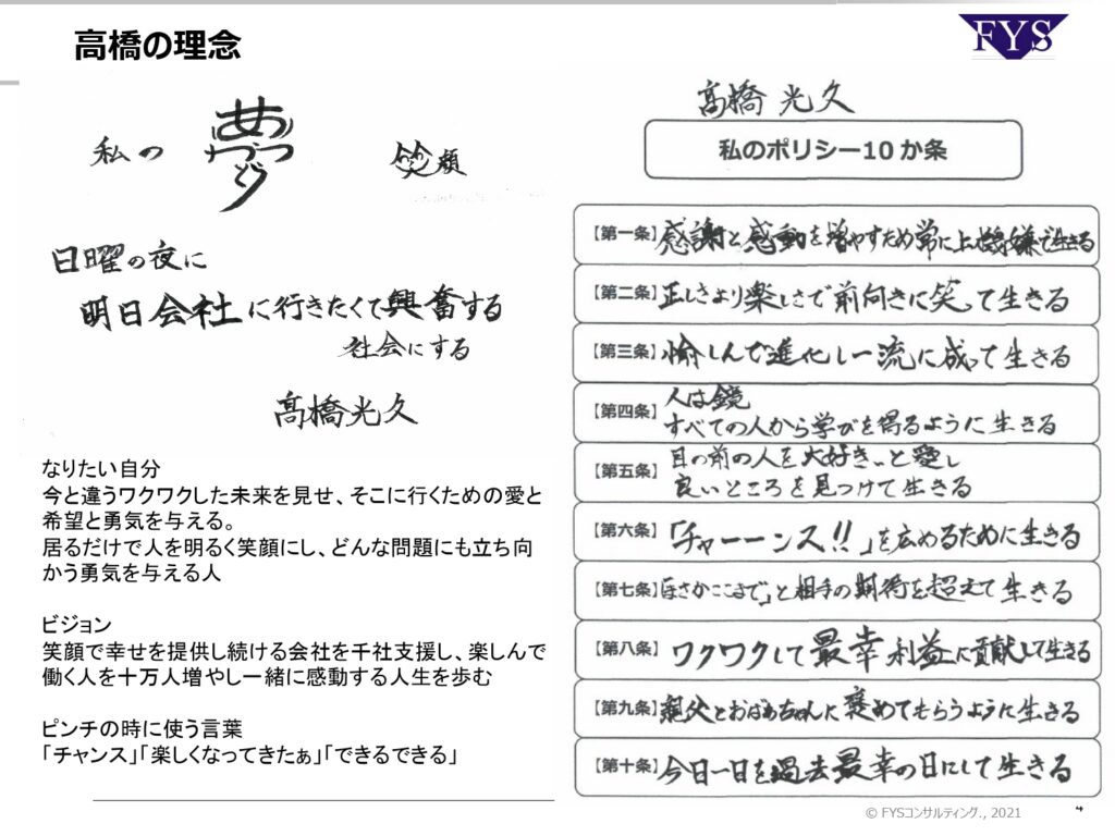 株式会社FYSコンサルティング 高橋光久のプロフィール４