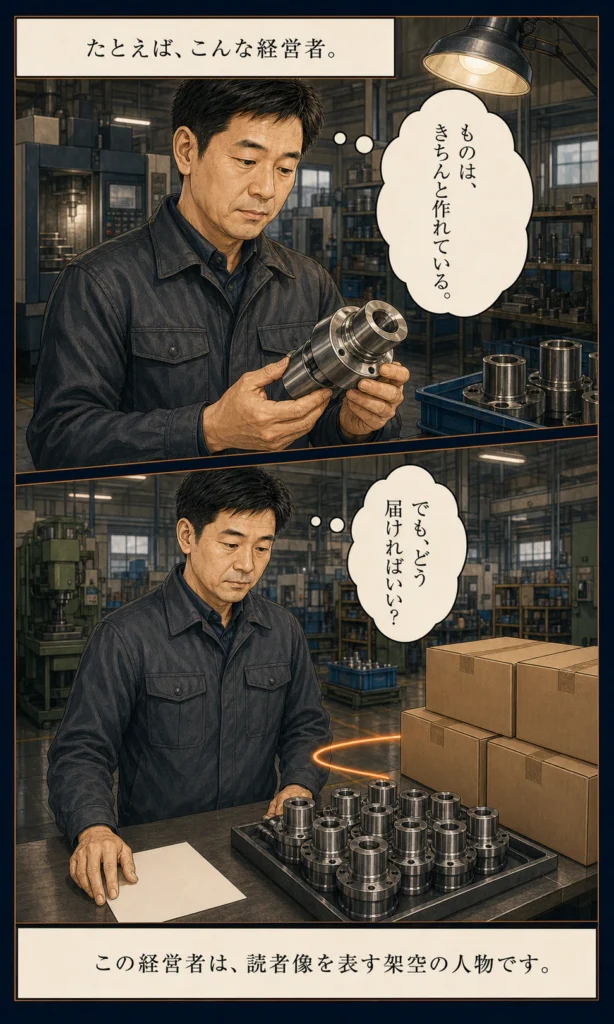 倉持賢一とものづくり支部のストーリー漫画 3 作れているのに届け方が分からない製造業経営者