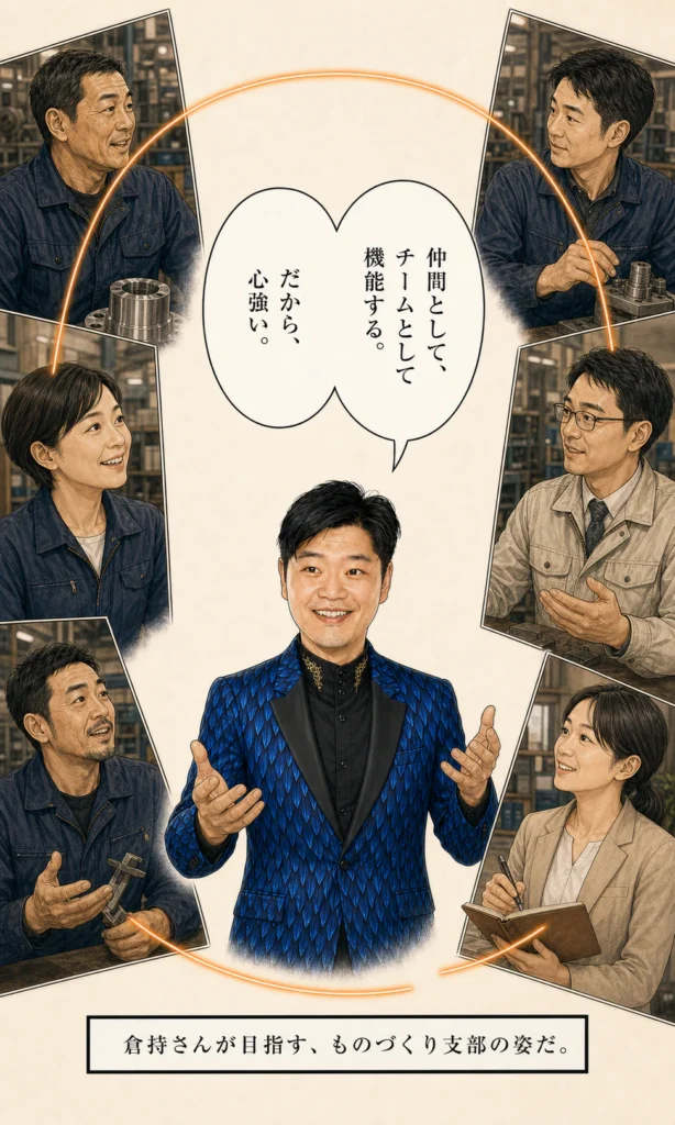 倉持賢一とものづくり支部のストーリー漫画 17 仲間がチームとして機能する心強い場